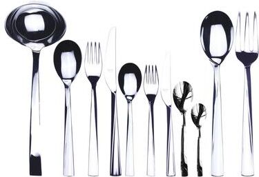 Mepra Elica Flatware Set - 99 Pieces - Stainless Steel