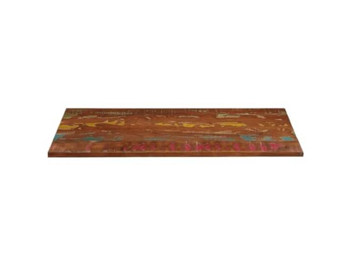 KTHLBRH Rechteckige Tischplatte 140 x 60 x 2,5 cm Massivholz Recupero Rustikales Design, leicht zu reinigende glatte Oberfläche, einzigartige Mischfarbe, nur Tischplatte