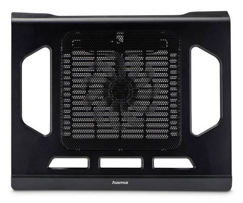Hama 00126809 Laptop-Kühler "Black", leise, bis 40cm (15,6"), Schwarz
