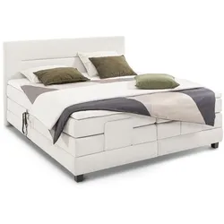 Boxspringbett Tessa 160 x 200 cm Stoff Silver