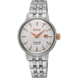 Seiko Presage Automatik Cocktail Time Ladies 30mm SRE009J1 - perlmutt - weiß,silber - 30mm
