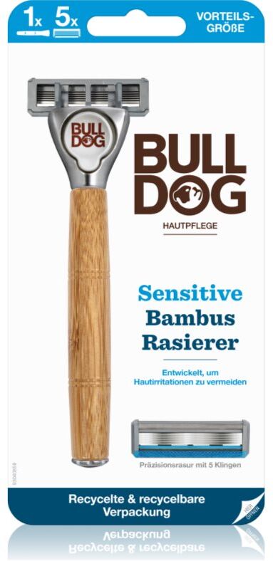 Bulldog Sensitive Bamboo rasoir + têtes de rechange 1 pcs