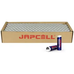 Japcell AA / LR06 Industrial Pro Alkaline-Batterien – 200 Stück Packung (200 Stk., AA), Batterien + Akkus