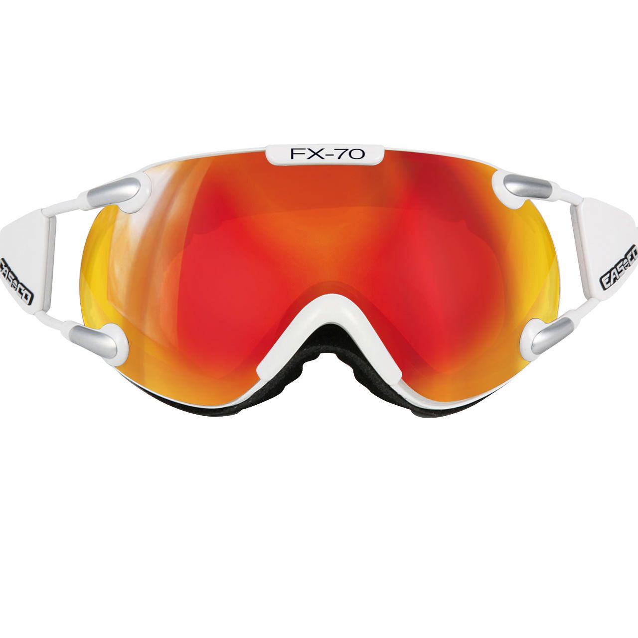 Casco FX-70 Carbonic weiß/orange verspiegelt - M