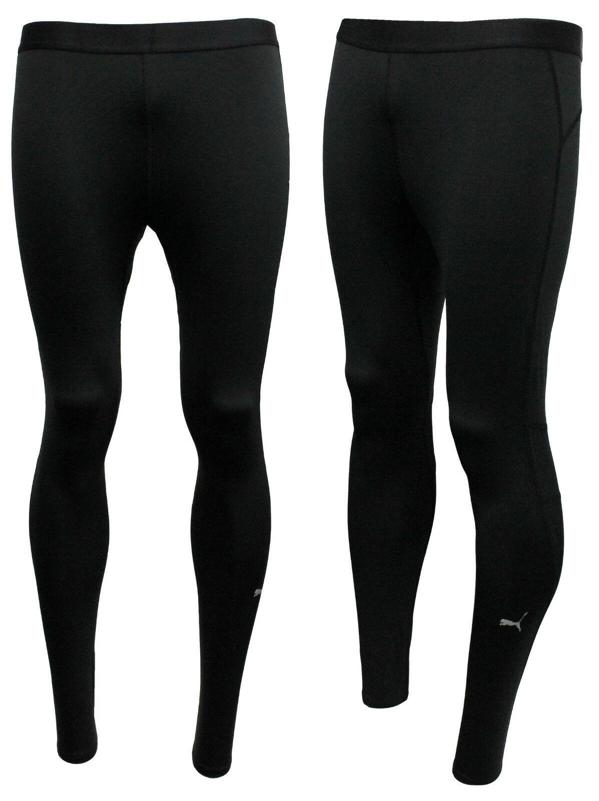 Puma Bodywear Core Herren Lange enge warme schwarze Fitness -Leggings 511608 03 A3D