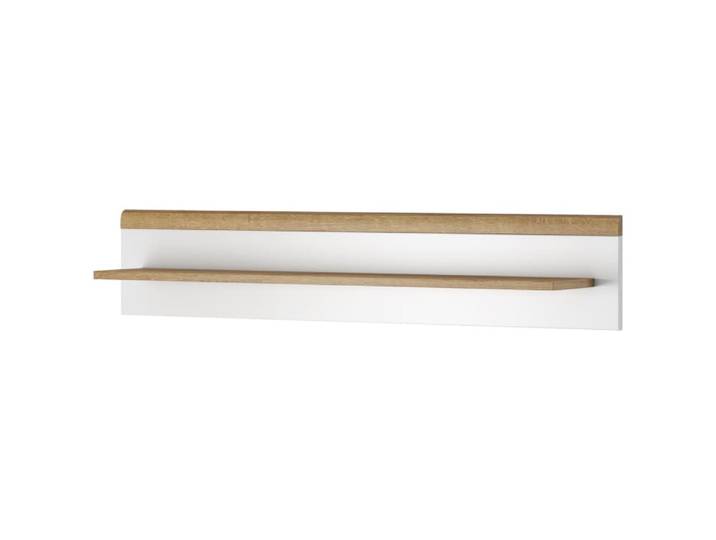 Étagère effet bois Crème et Blanc