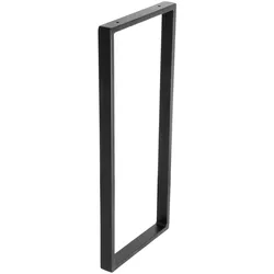 WAGNER Möbelbein/Tischbein/Möbelfuß DESIGN RAHMEN - 710 x 300 mm, Stahl beschichtet schwarz, Industrie Look - 12517001