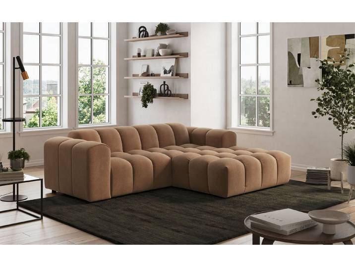 OTTO home Ecksofa Rocco L-Form, B: 248 cm, modernes Bubble-Sofa, großzügiger Sitzkomfort, Wohnlandschaft-Charakter, frei stellbar, modernes Design