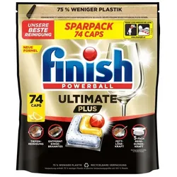 finish Powerball Ultimate Plus 74 Caps Citrus brilliante Reinigungsleistung All in One