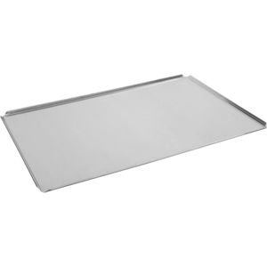Schneider-GmbH Backblech 381106, silber, aus Aluminium, 60 x 40 cm, Rand 1 cm hoch