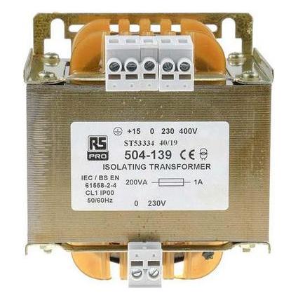 RS PRO Transformator isoliert 200VA 0-230V (504139)