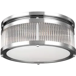 Elstead Lighting Paulson Flush-Deckenleuchte 4-flammig in Chrom für Bad und Wohnraum Paulson