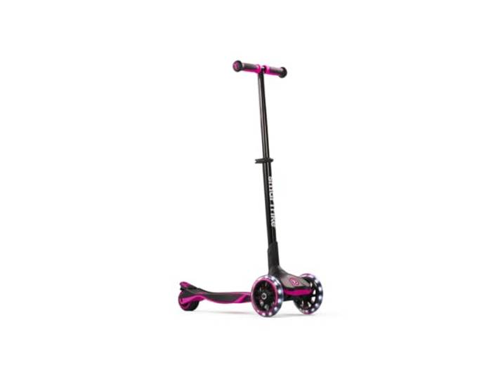 smarTrike Xtend Kickboard - XL LED Räder Lean-to-Steer Faltbarer Roller für Kinder Alter 3-12 Jahre Rosa