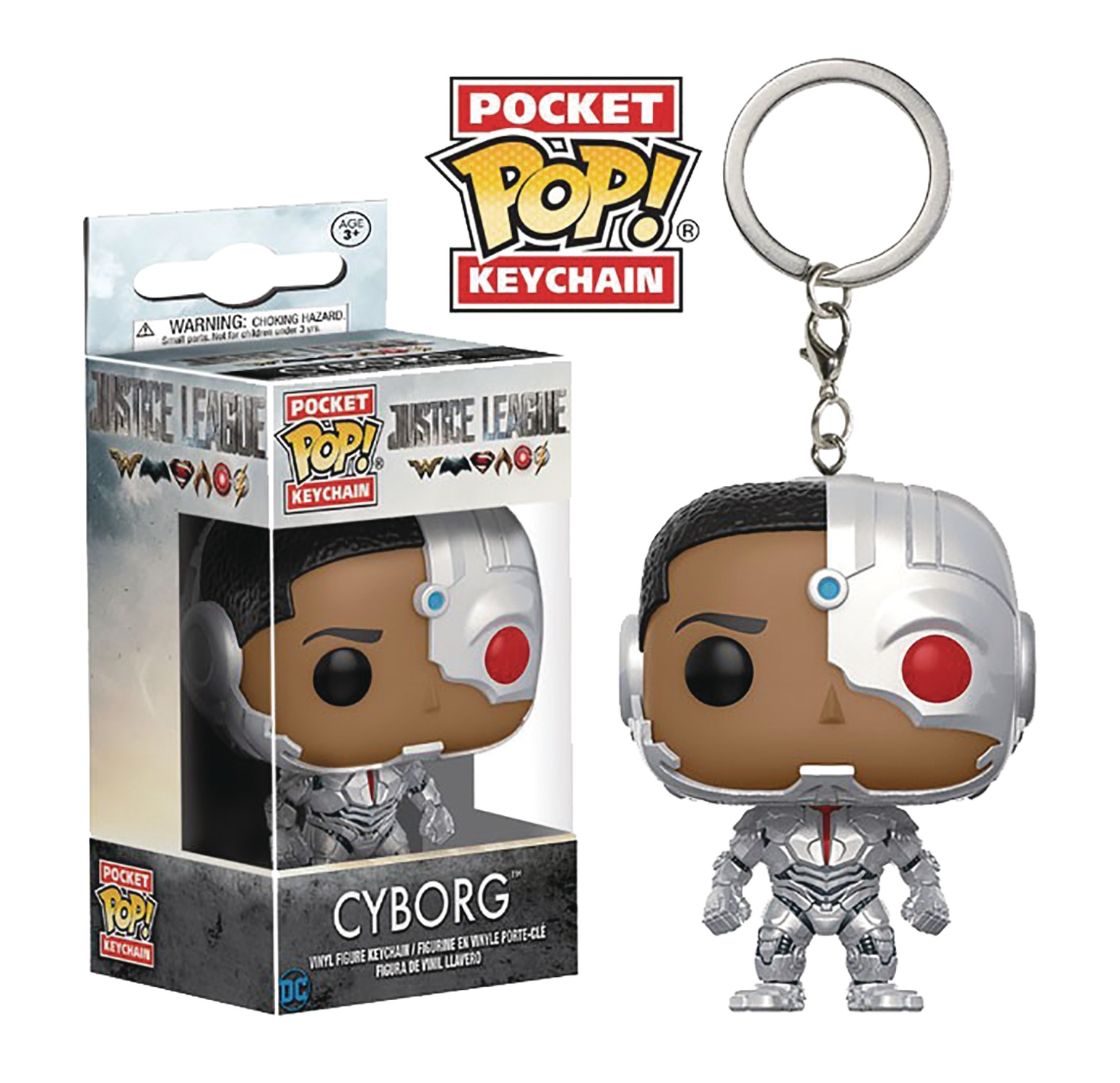 Funko POP! Sleutelhanger Justice League Cyborg