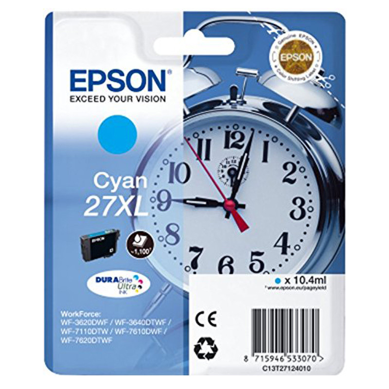 Epson 27XL printerpatroon cyaan