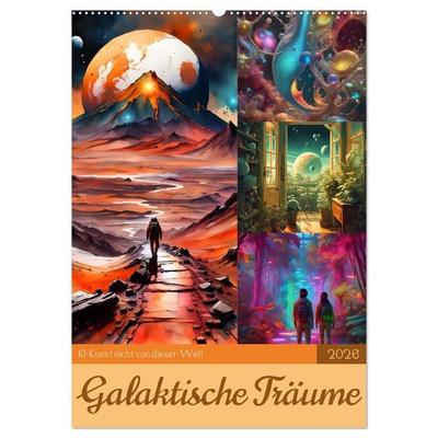 Galaktische Träume (Wandkalender 2026 DIN A2 hoch), CALVENDO Monatskalender