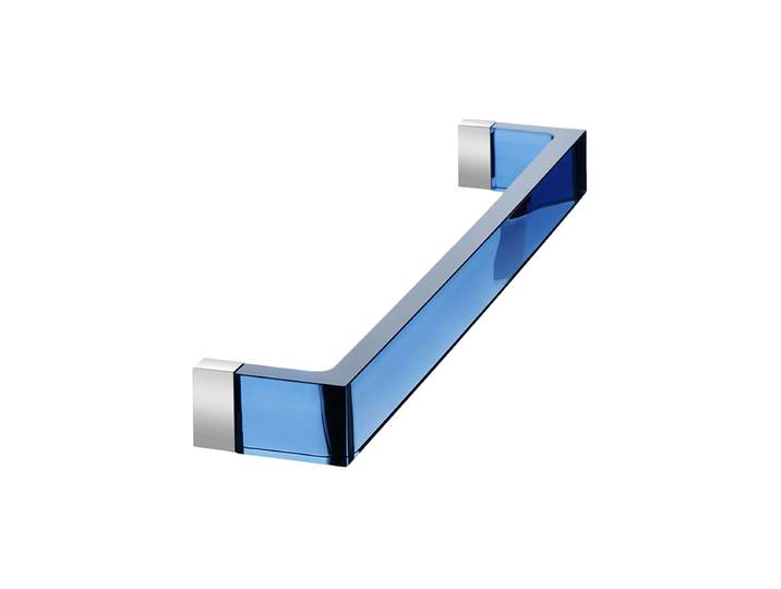 KARTELL by Laufen porte serviettes RAIL (Bleu coucher de soleil L 45 cm - PMMA transparent)