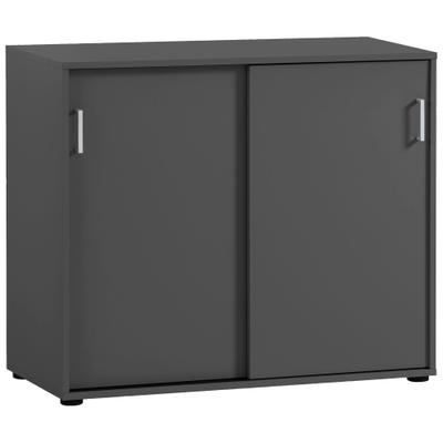 Aktenschrank WELLTIME "Baku", grau (anthrazit), B:100,1cm H:83,6cm T:41cm, FSC-zertifizierter Holzwerkstoff, Schränke, Solide Verarbeitung - Dieses Produkt ist in Deutschland gefertigt