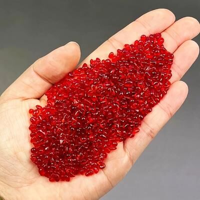 Inspired Living RubyGlow Red Glass Gravel For Aquariums, Vases & Garden Decor 3 5mm 300g