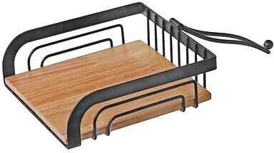 IH Casa Decor Napkin Holder With Rubber Wood Bottom