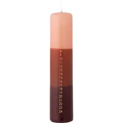 Dip Dye Adventskerze, rot