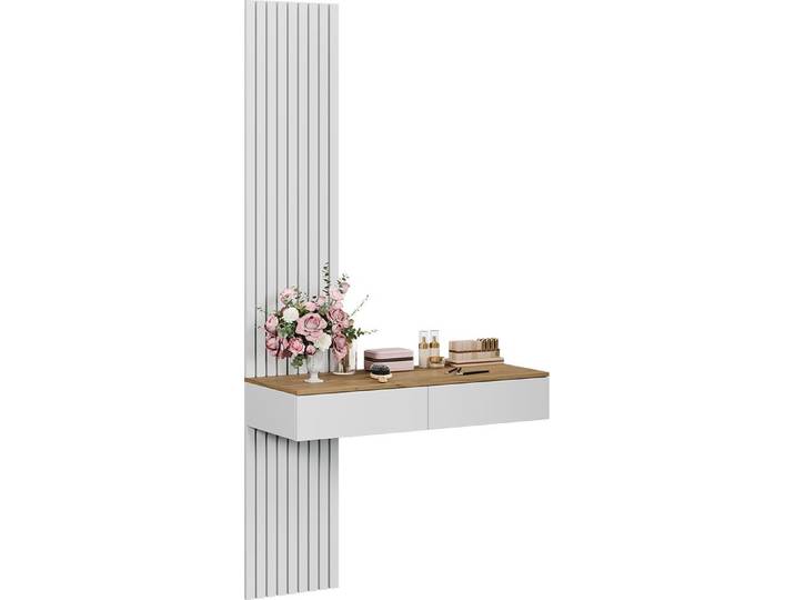 Coiffeuse Vicco Melina Blanc/Chêne 100cm sans miroir\, Model 57979