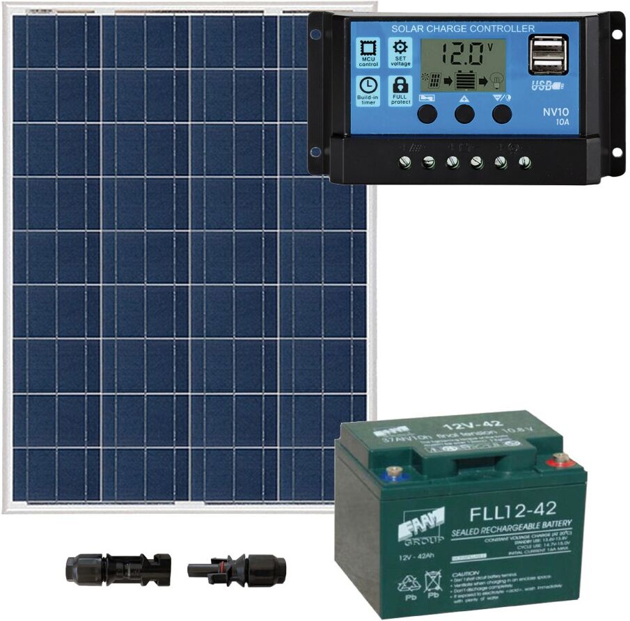 Saros Selection Kit fotovoltaico ad isola 80Wp per luoghi isolati   STARTER+80