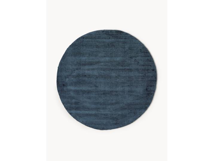 Tapis rond en viscose tissé main Jane