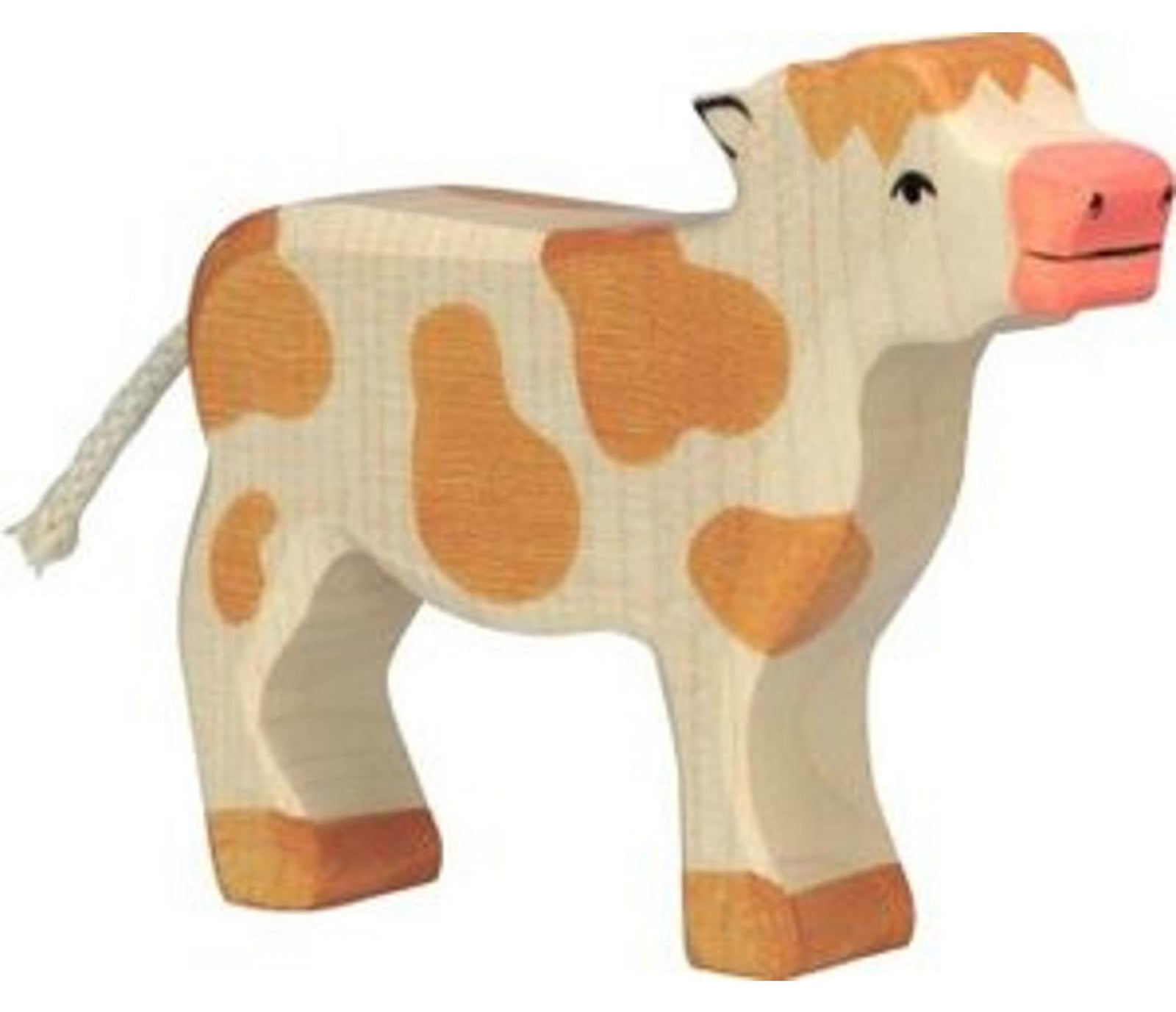 Holztiger kalver staand bruin