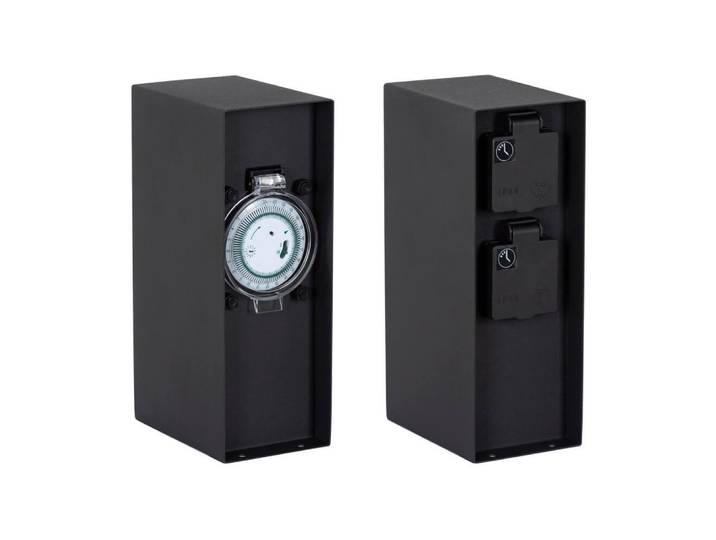 Stopcontact paal Contact 2x stopcontact - timer KS Verlichting - 7737