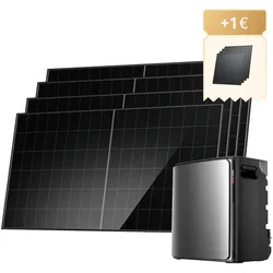 EcoFlow STREAM Ultra X Balkonkraftwerk mit Speicher - STREAM Ultra X (0 % MwSt. – nur in Deutschland) / 4 × 500 W Starres Solarpanel - (4 × 250W Solarpanele für nur 1 € hinzufügen)