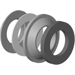 Dornbracht Befestigung mit Dichtungen Ersatzteile 04231001600 1" x 10 mm 0423100160090