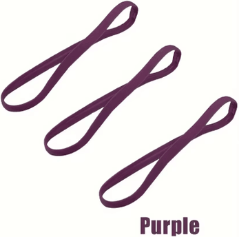 Inspire Picks 3PCS Sports Headbands Non Slip Elastic Sweatbands For Running Yoga And Fitness Unisex 3pcs Purple
