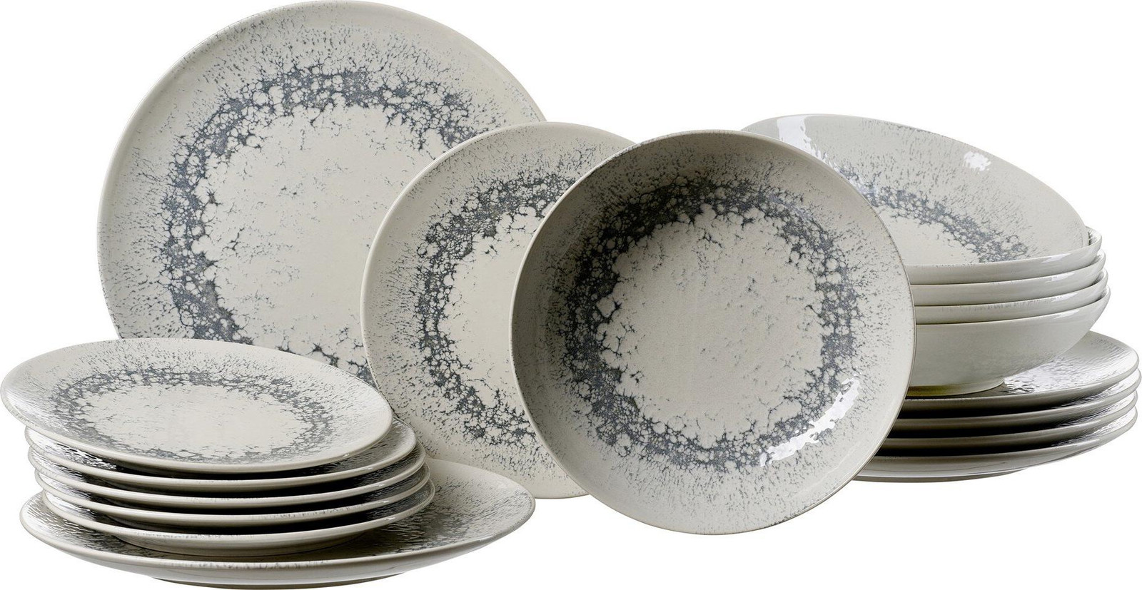 Ritzenhoff & Breker Servies Cecina voor 18 personen, grafiet