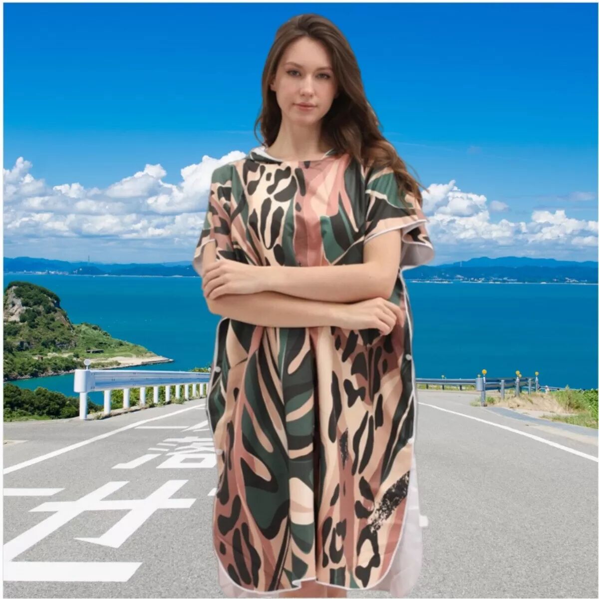 INF Serviette Poncho Absorbante en Microfibre à Séchage Rapide pour Adulte - Robe de Plage pour Natation et Plongée