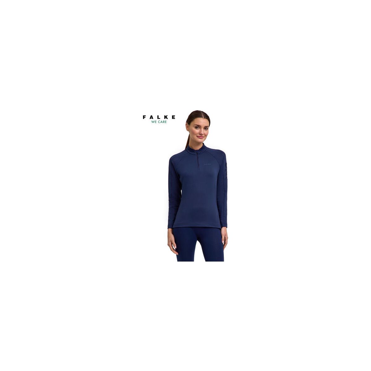 Falke Damen Skiing Langarmshirt space blue (6116) (6116) S 37546-6116-S