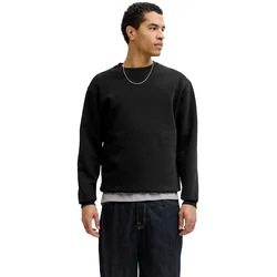 Jack & Jones Herren Sweatshirt JJEBRADLEY SWEAT CREW - Relaxed Fit - 12249341 Cloud Dancer - XL