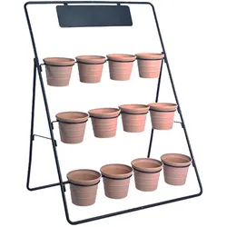 Hardin 1fachgut Blumengestell, ca. 77 x 52 x 96 cm - Schwarz