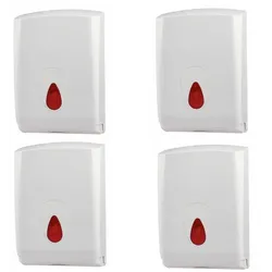 4 PlastiQline Papierhandtuchspender MIDI - Kunststoff - Handtuchspender - rot