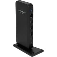 USB Type-C Dockingstation schwarz, DisplayPort, HDMI, USB-C, USB-A