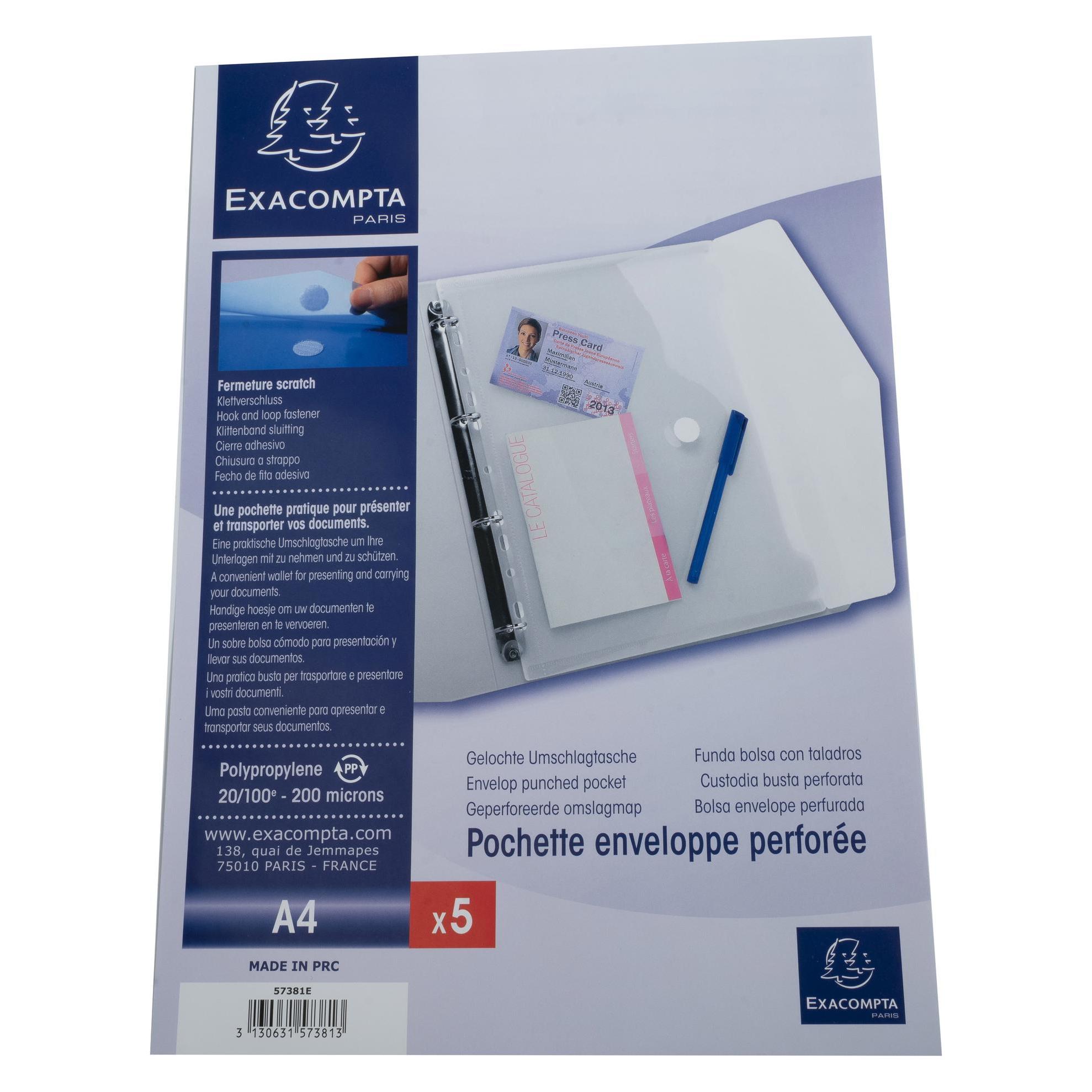 Exacompta Dokumententasche (A4, 5x) (57381E)