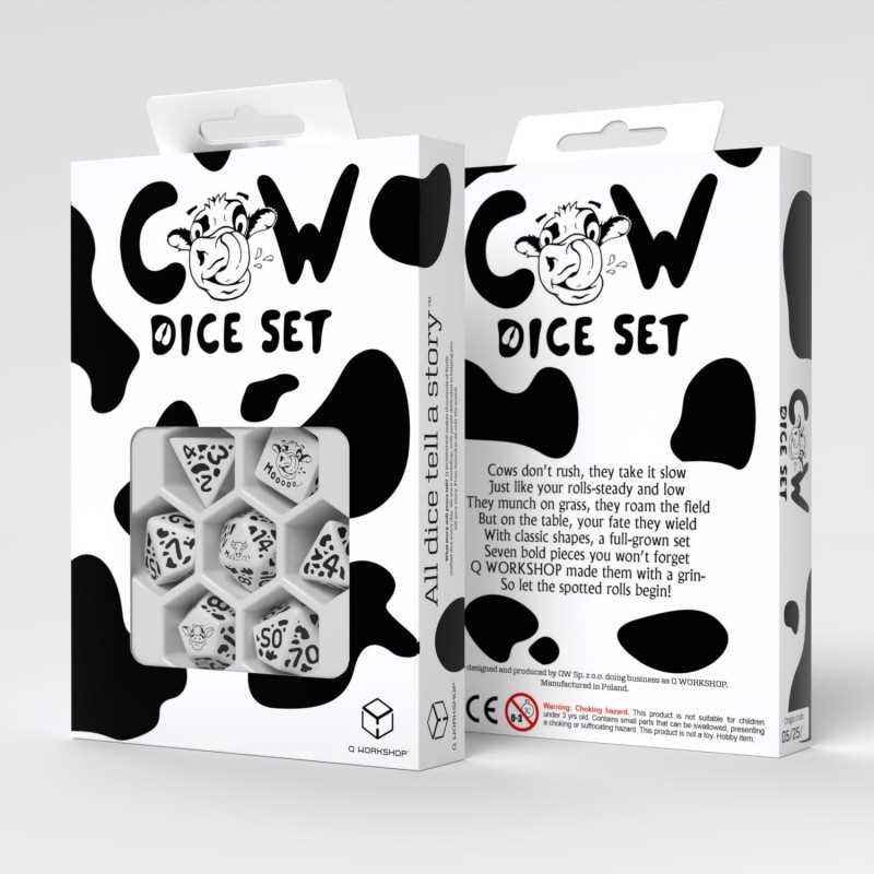 Q-Workshop MOOzilla Cow Dice Set by Q WORKSHOP for Tabletop Roleplaying Games
