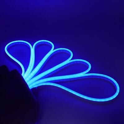 Inspired Living USB Touch Dimmable Neon Strip Light 5V Flexible Neon Rope For DIY Room Decor blue 2m