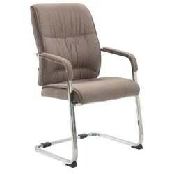 CLP Besucherstuhl XXL Anubis Stoff taupe