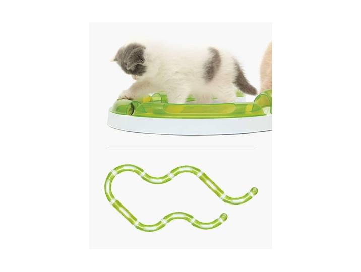 Katzen-Spielschiene CATIT Senses Super , grün (grün, weiß), Kunststoff, Tierspielzeuge, Katzen-Spielschiene