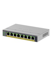 Netgear Switch Plus GS108EP 8 porte Gigabit RJ45 PoE+ budget 62W supporto VLAN QoS web managed garanzia a vita limitata NETGEAR (GS108EP-100EUS)