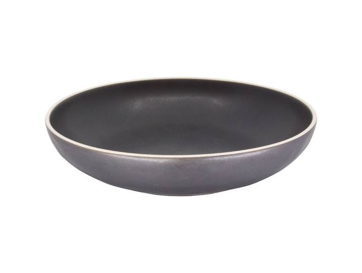 Pastateller Mandala schwarz Steingut D 22.5 cm 1 Stk - Pastateller