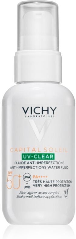 Vichy Capital Soleil UV-Clear Anti-Falten Pflege für fettige Haut mit Neigung zu Akne SPF 50+ 40 ml