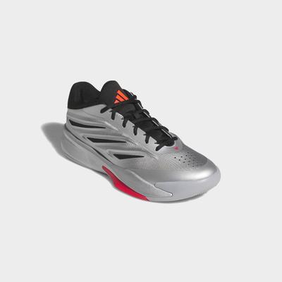 Basketballschuh ADIDAS PERFORMANCE "CRAZY ENERGY", Herren, Gr. 43, silber (silber metallic, core schwarz, lucid rot), Synthetik, Schuhe