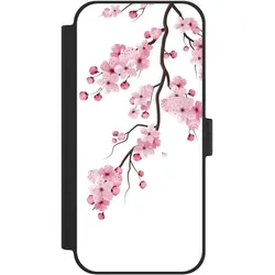 Nivocase Klapphülle für Apple iPhone 15 Plus Handyhülle aus Kunst Leder NIVOflip schwarz Asien Japan (Apple iPhone 15 Plus), Smartphone Hülle, Schwarz